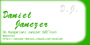 daniel janczer business card